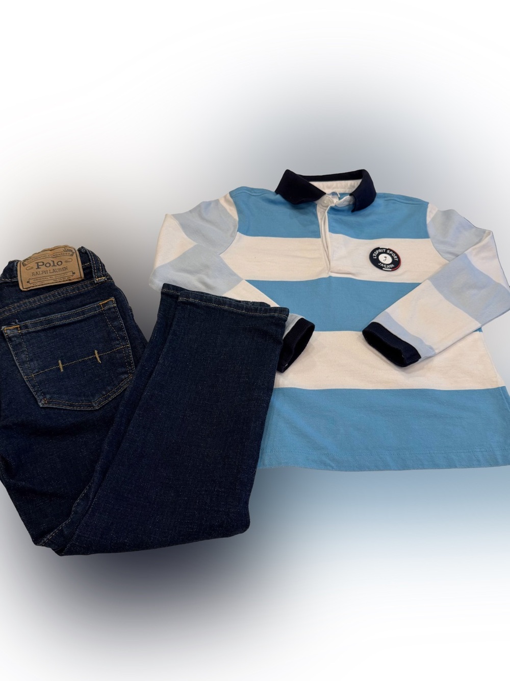 Jacadi Boys Polo Shirt Polo Shirt & Ralph Lauren Jeans Sz 4/4T